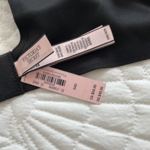 NWT Victoria Secret Bra 34D Black - Picture 7 of 12